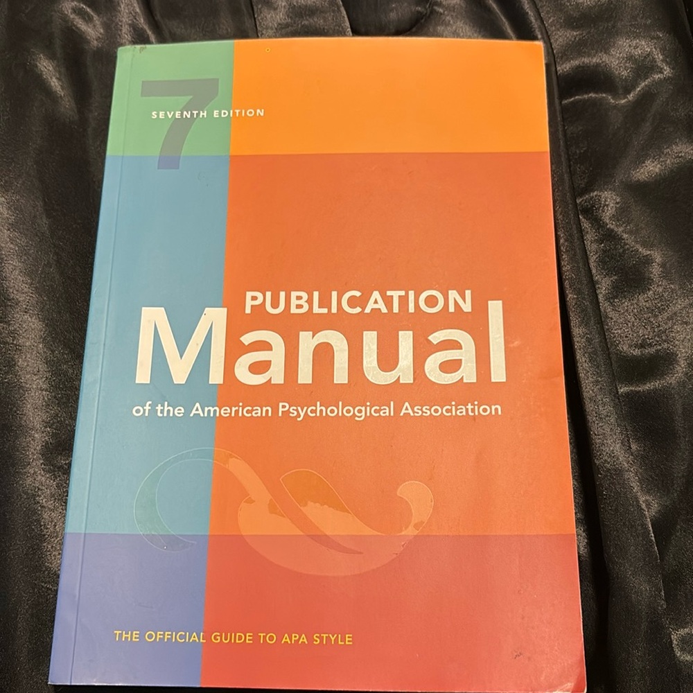 Publication Manual of the APA : 7th Edition, 2020 Copyright